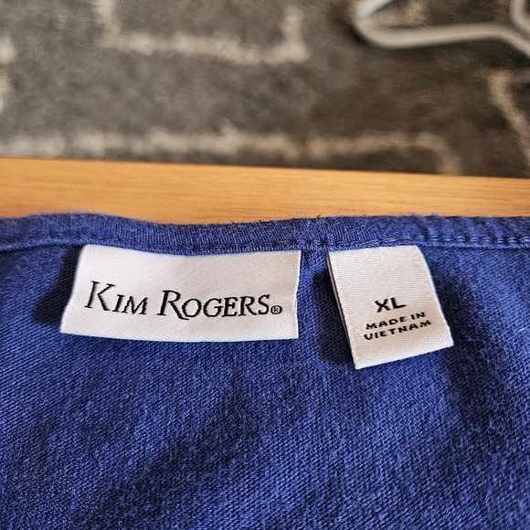 Kim Rogers~Souther Belles Believe In Santa~Blue‎ Long sleeved~XL - Picture 4 of 6